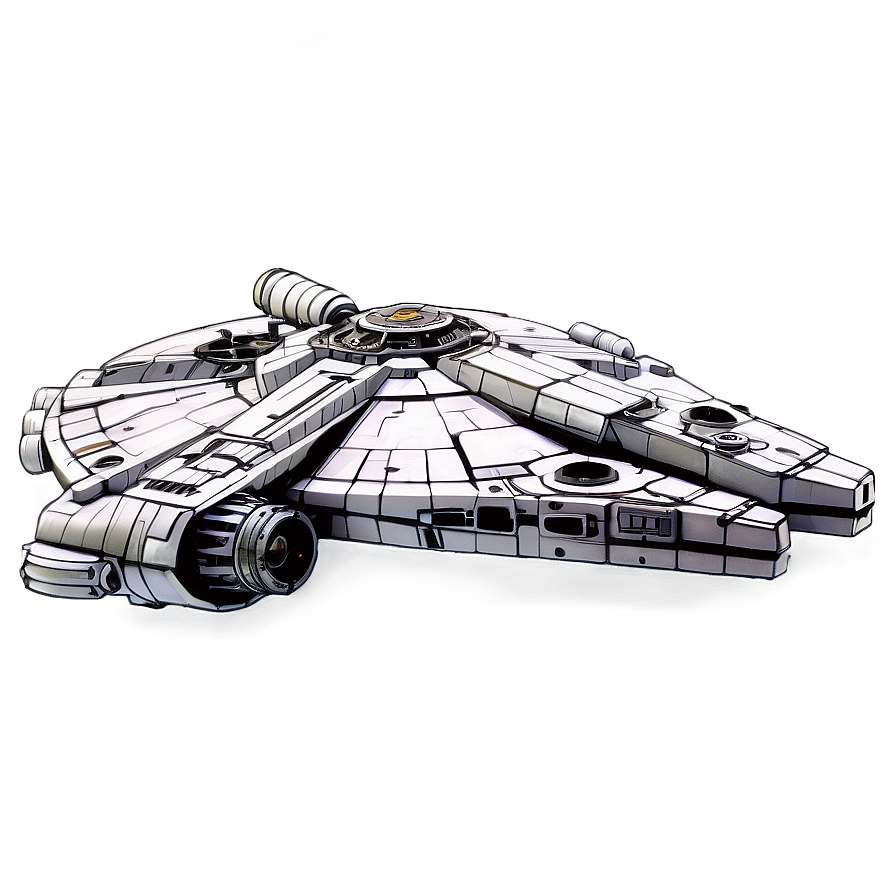 Classic Millennium Falcon Design Png Jwl69