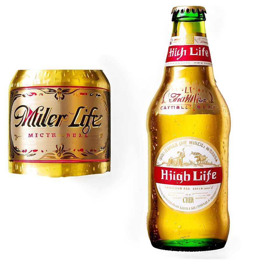 Classic Miller High Life Bottle Png 44