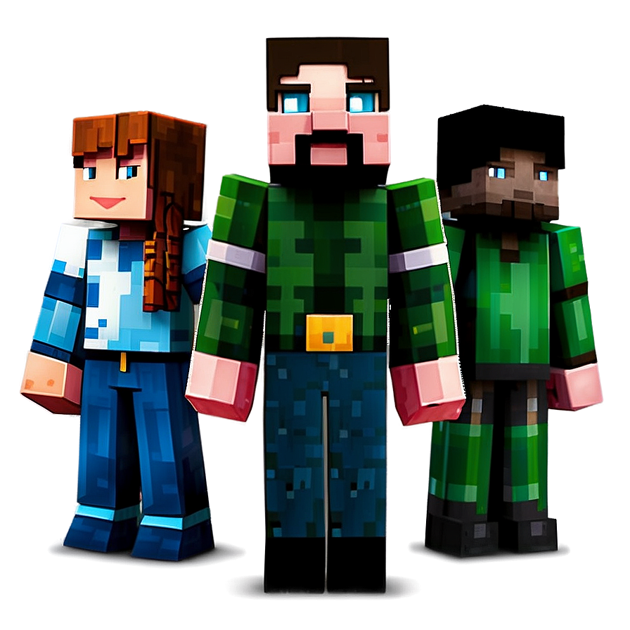 Classic Minecraft Characters Png Lwc