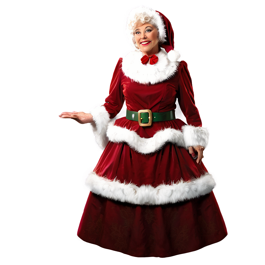 Classic Mrs Claus Costume Png Pjl37