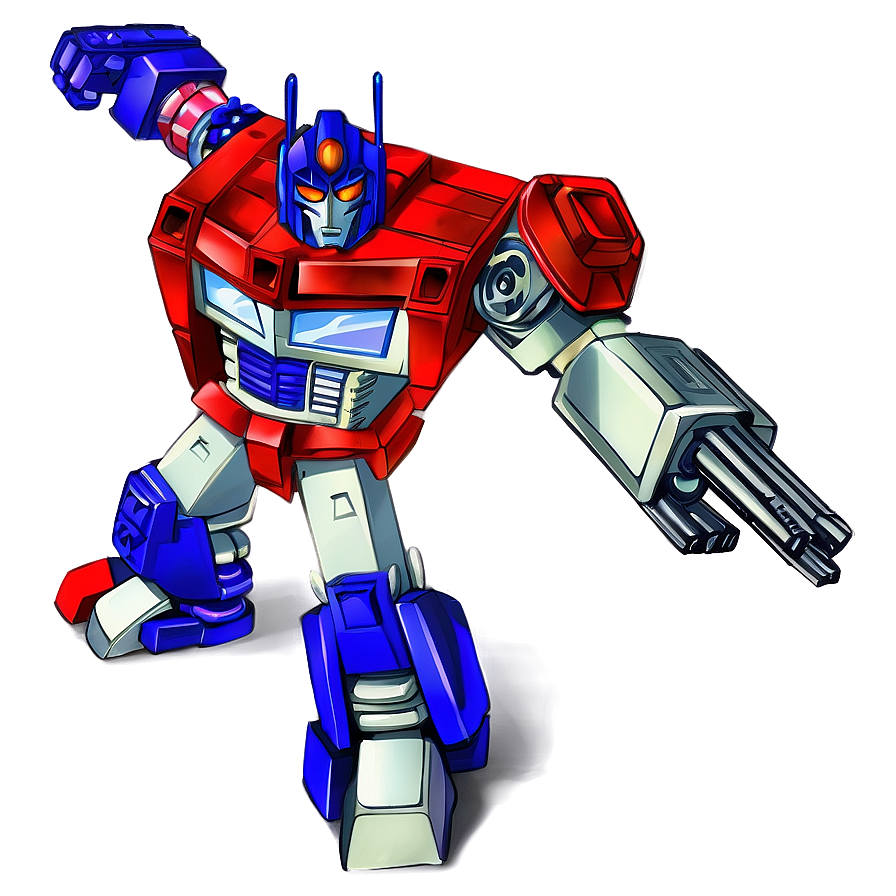 Classic Optimus Prime Illustration Png 18