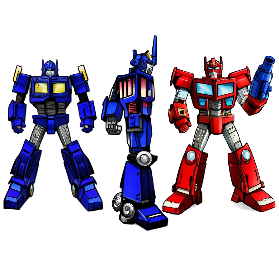 Classic Optimus Prime Illustration Png 6