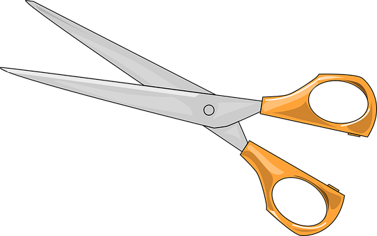 Classic Orange Handled Scissors