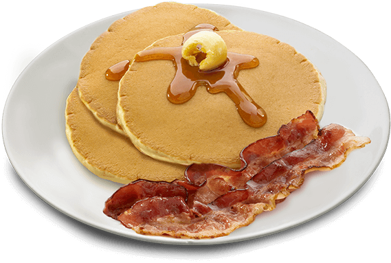 Classic Pancakesand Bacon Breakfast