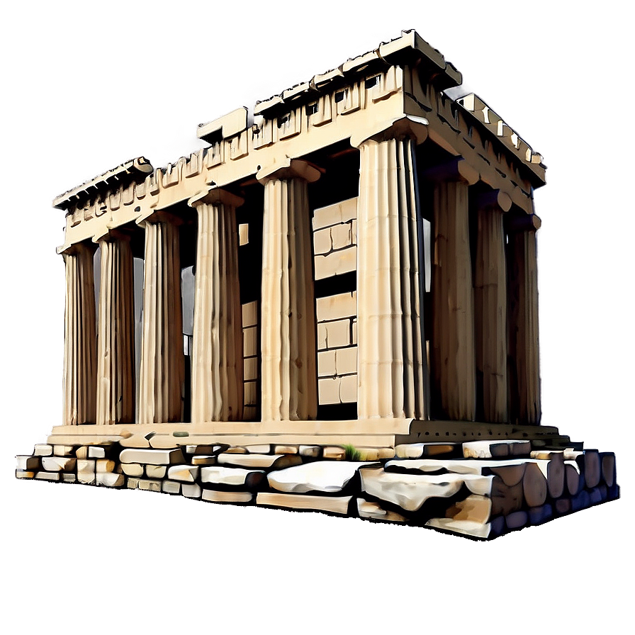 Classic Parthenon Architecture Png 06252024