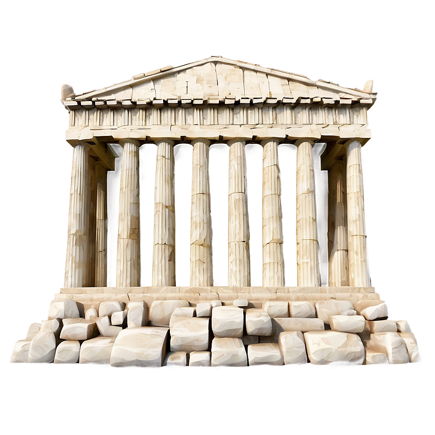 Classic Parthenon Architecture Png 7