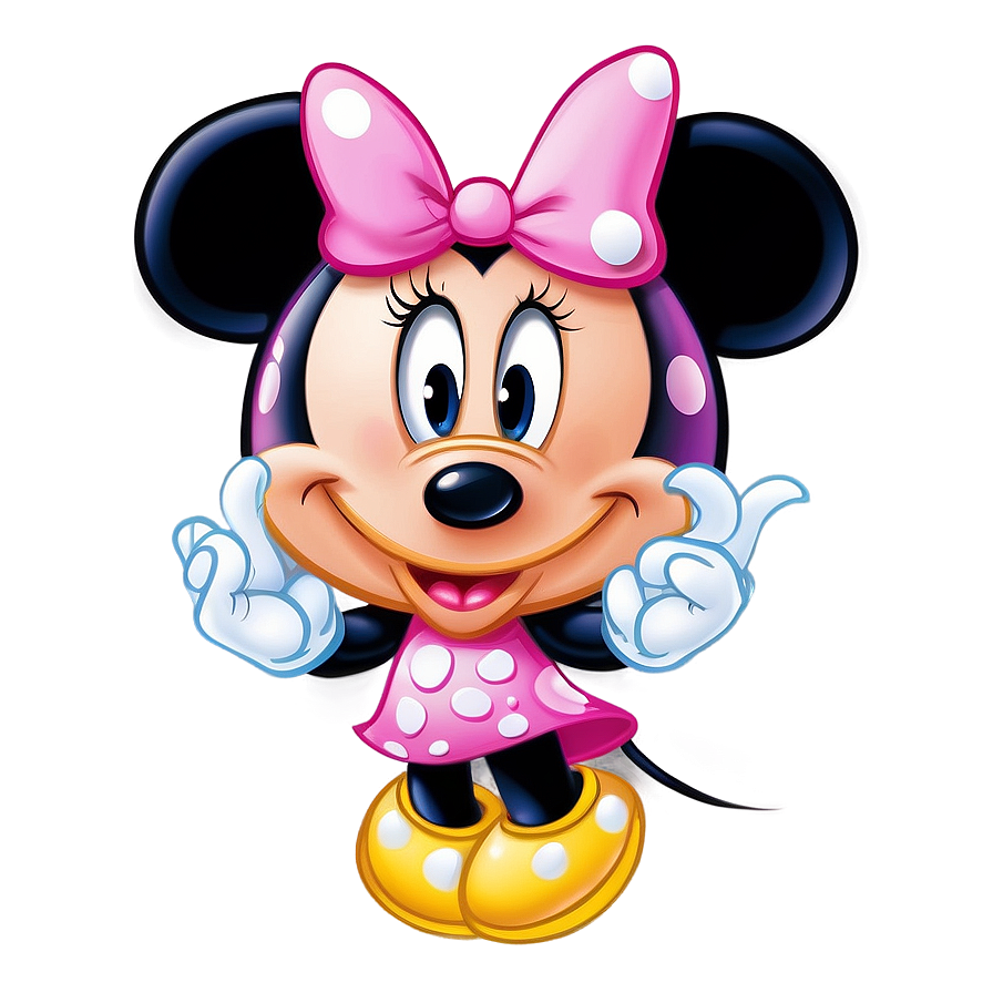 Classic Pink Minnie Mouse Look Png 06212024