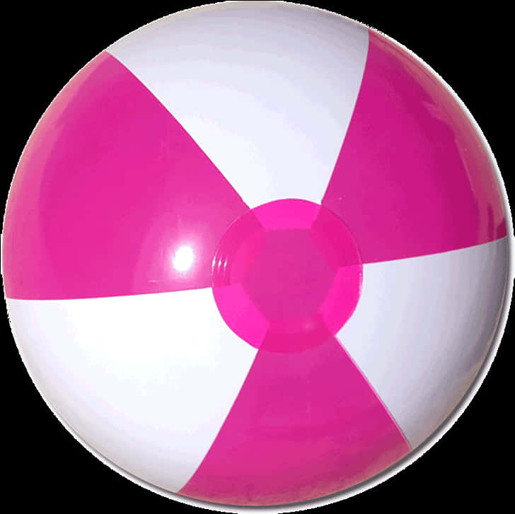 Classic Pinkand White Beach Ball