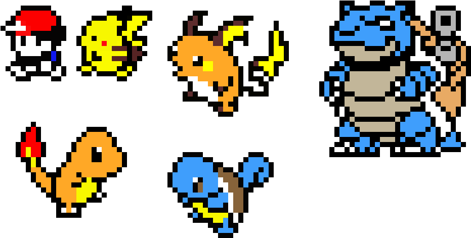 Classic Pokemon Pixel Art Collection