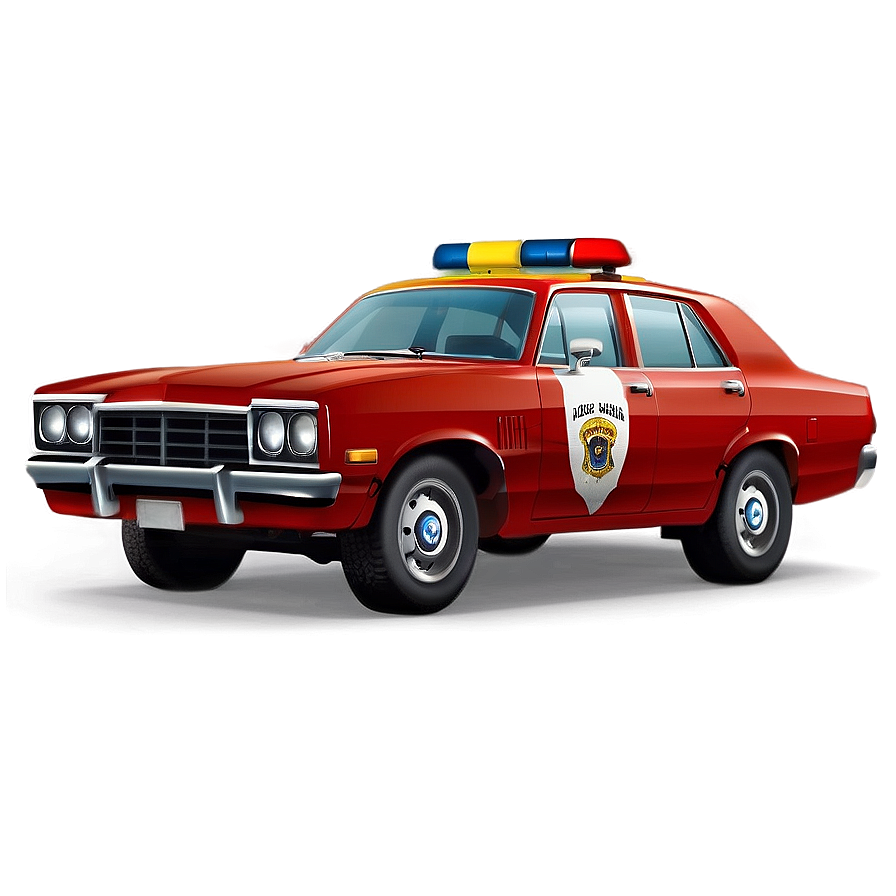 Classic Police Car Png 34