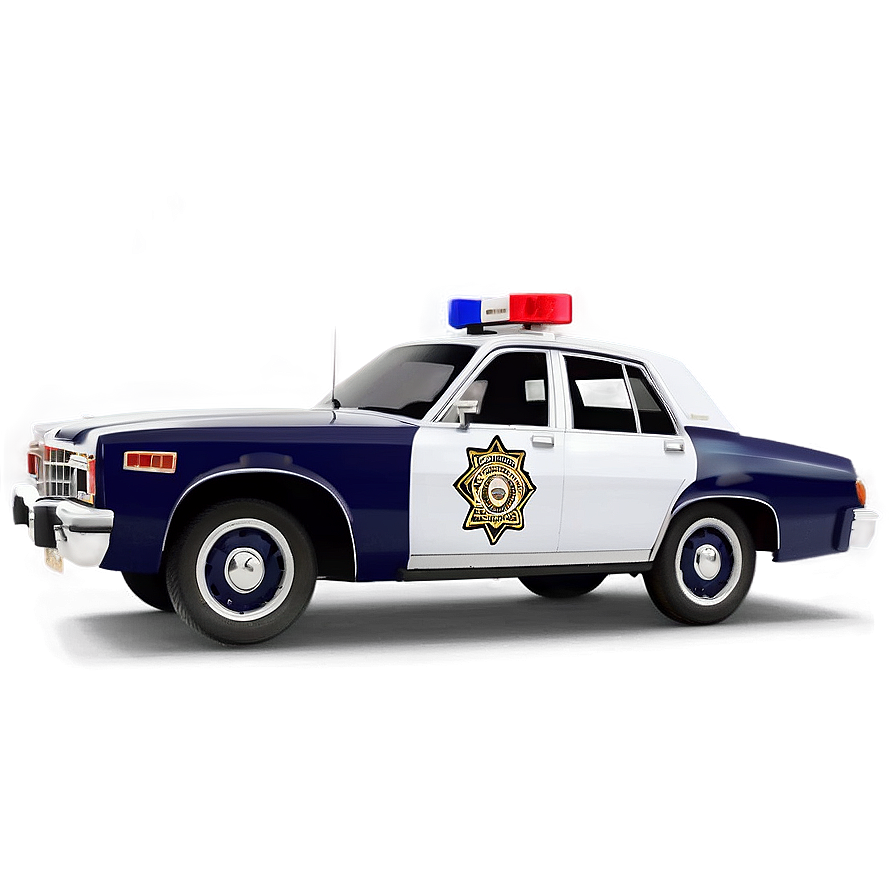 Classic Police Car Png Pen