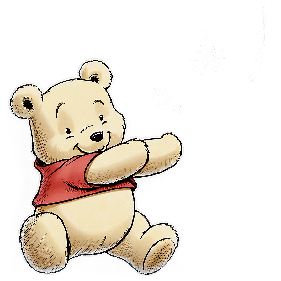 Classic Pooh Bear Drawing Png 75