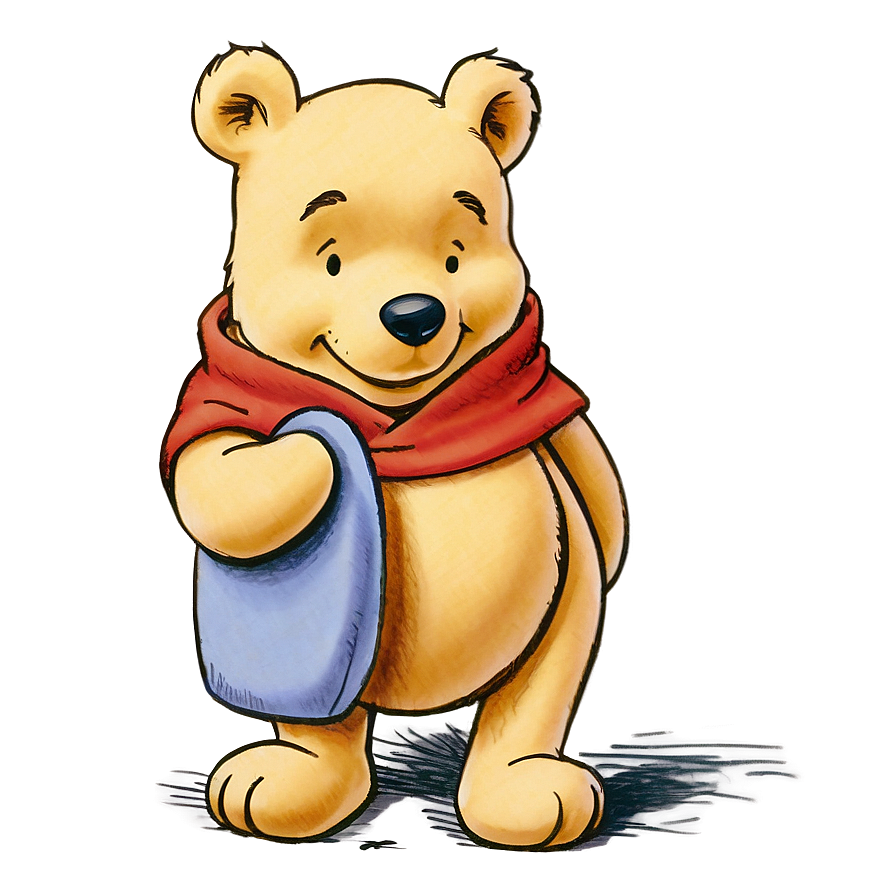 Classic Pooh Sketch Png 69