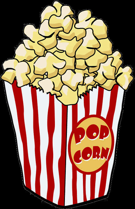 Classic Popcorn Box Clipart