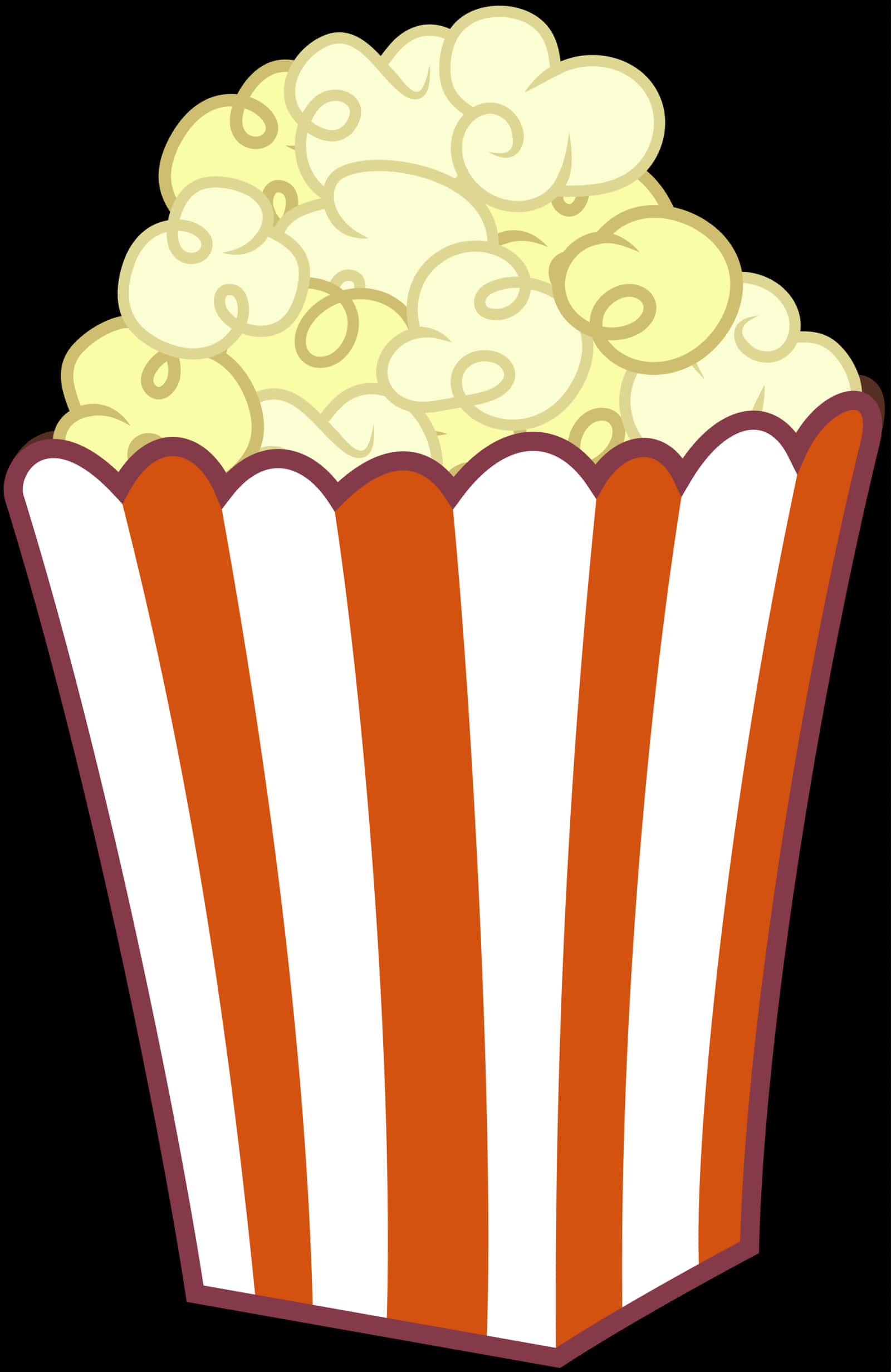 Classic Popcorn Box Clipart