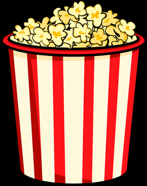 Classic Popcorn Bucket Clipart