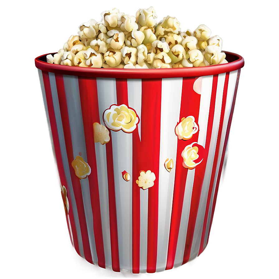 Classic Popcorn Bucket Png 06132024