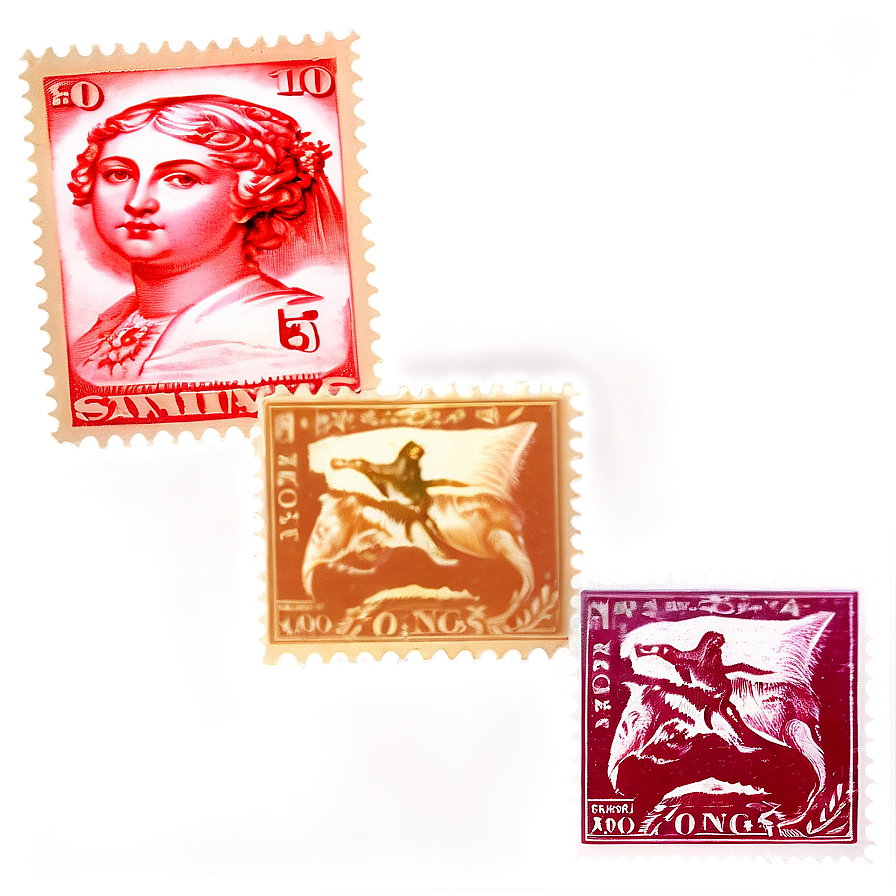 Classic Postage Stamp Design Png 06282024