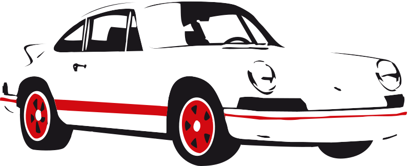 Classic Race Car Illustration