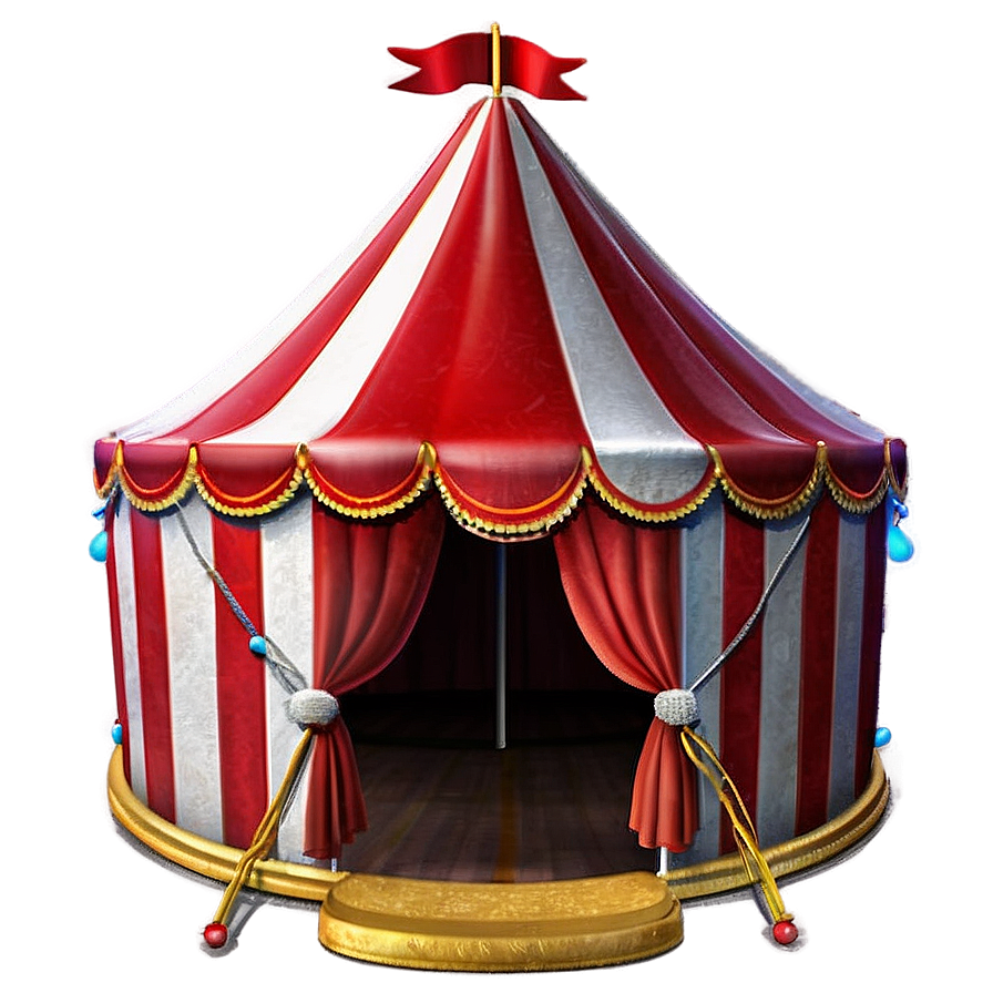 Classic Red And White Circus Tent Png Jwo21