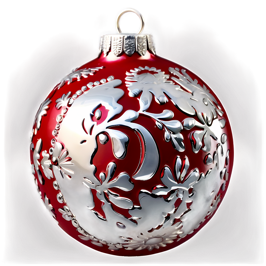 Classic Red Ornament Png 11