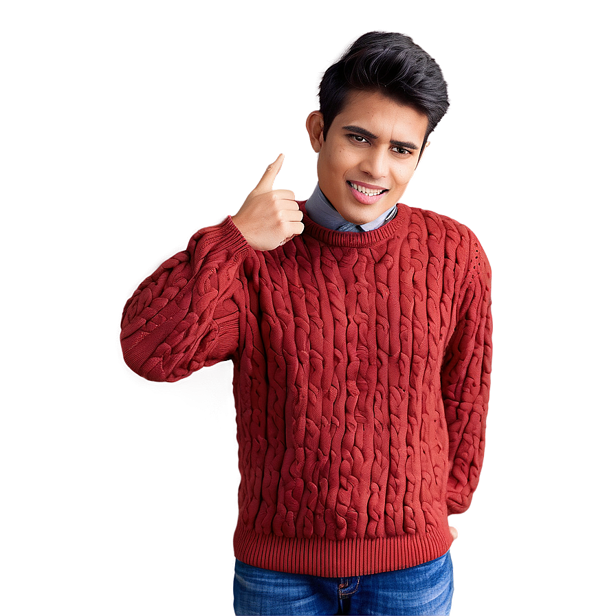 Classic Red Sweater Png 92