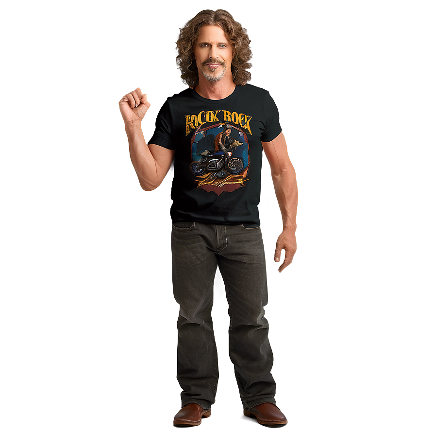 Classic Rock Graphic Tee Png 06272024