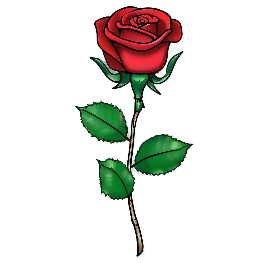 Classic Rose Design Png Ukw