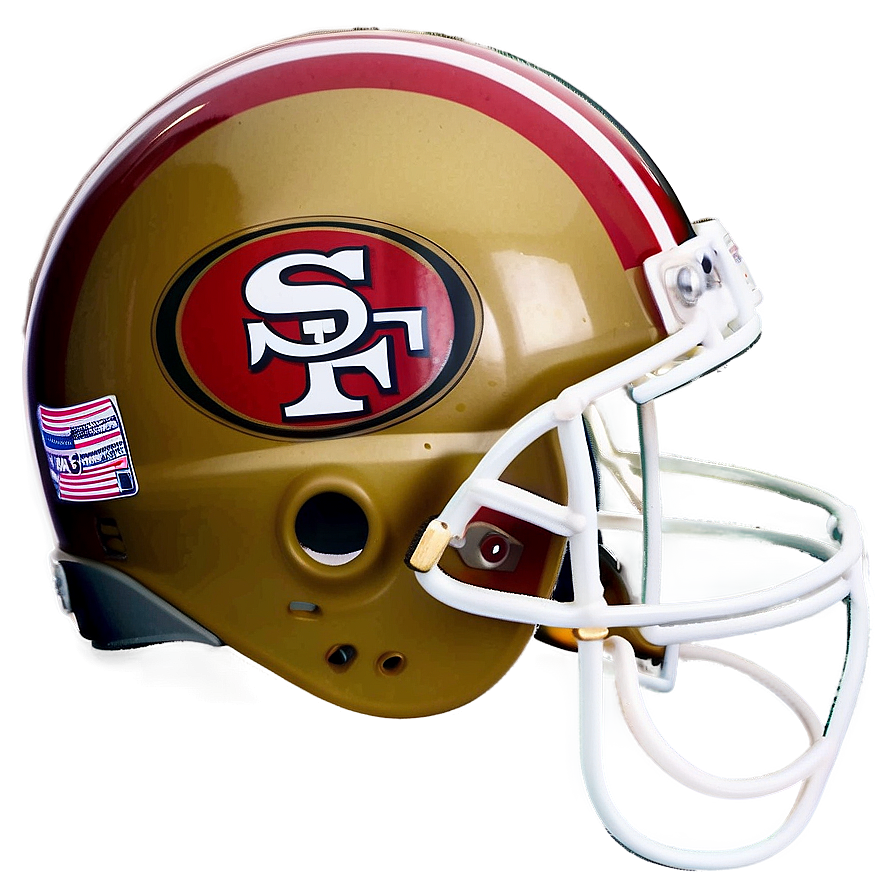 Classic San Francisco 49ers Helmet Png 06122024