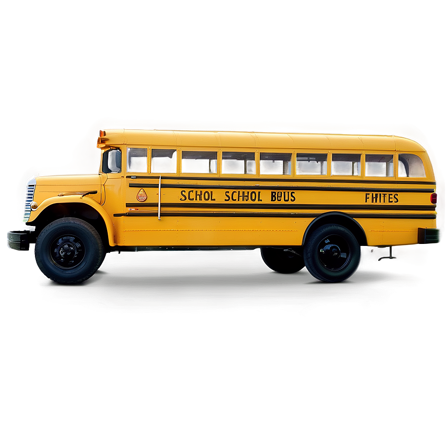 Classic School Bus Front View Png Iyh51