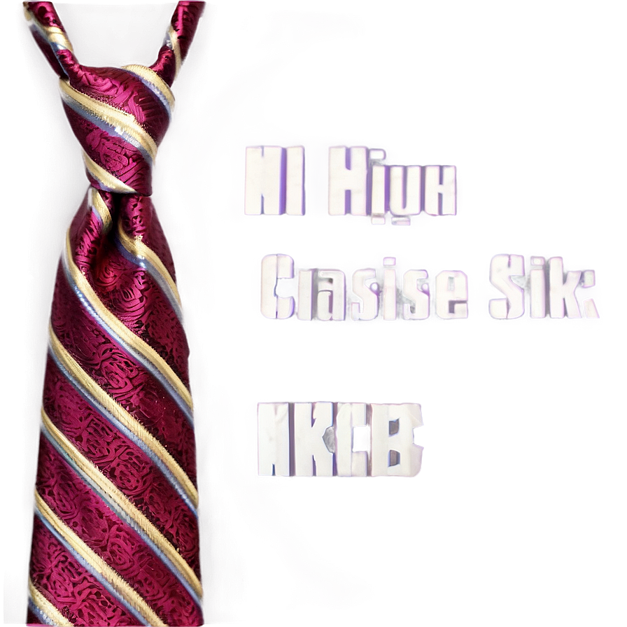 Classic Silk Tie Png 47