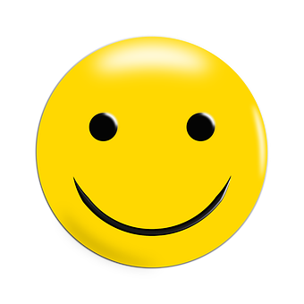 Classic Smiley Face Black Background