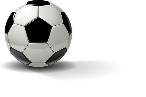 Classic Soccer Ballon Black Background