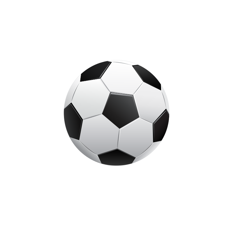 Classic Soccer Ballon Black Background