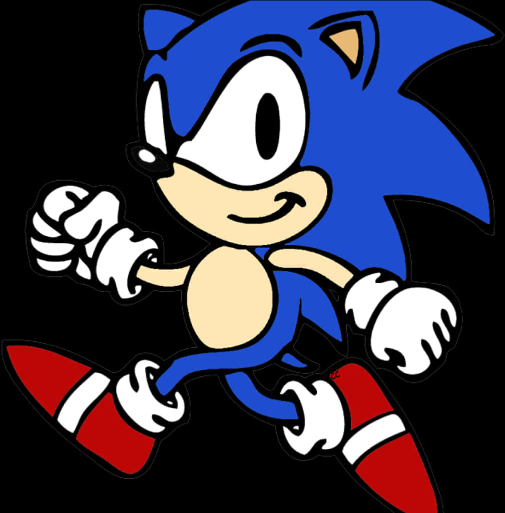 Classic Sonic The Hedgehog Pose