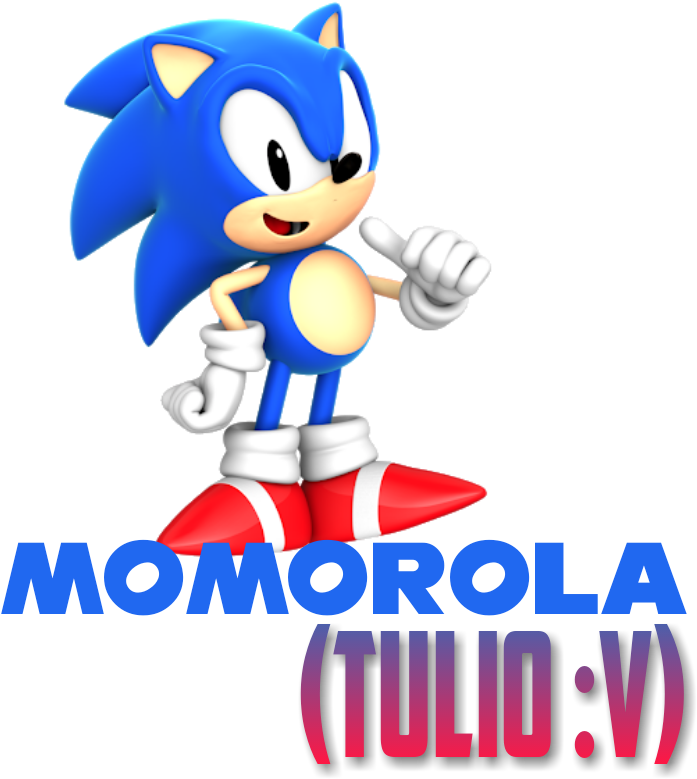 Classic Sonic Thumbs Up Render