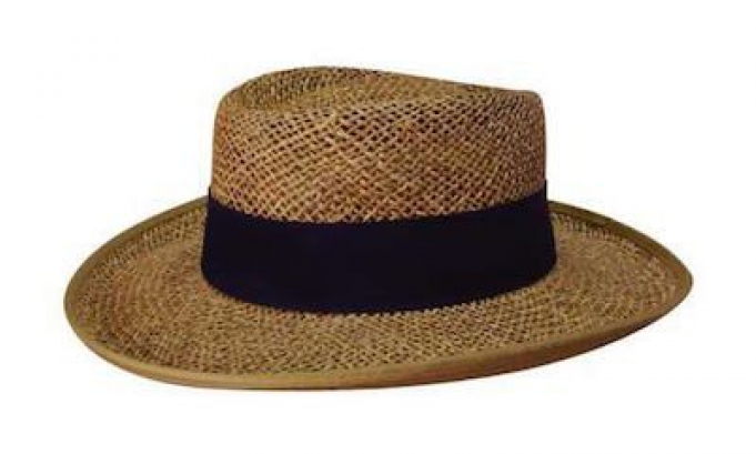 Classic Straw Hatwith Black Band