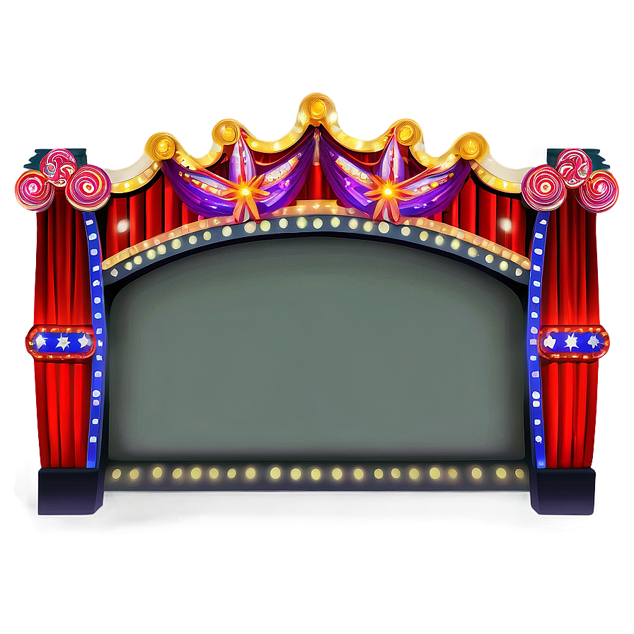 Classic Theater Marquee Design Png 71