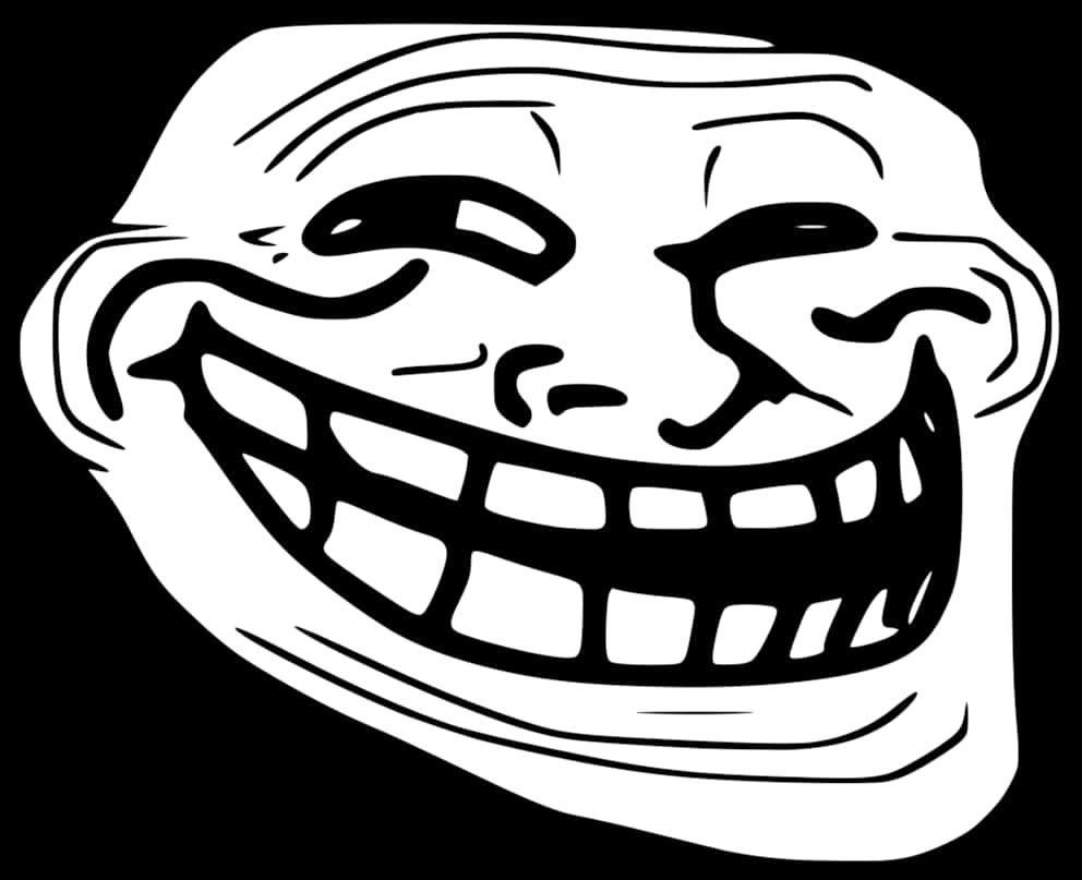 Classic Troll Face Meme Graphic