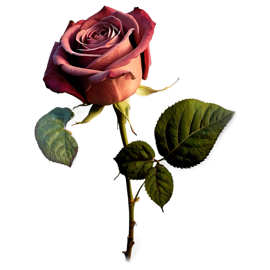 Classic Vintage Rose Png 06292024