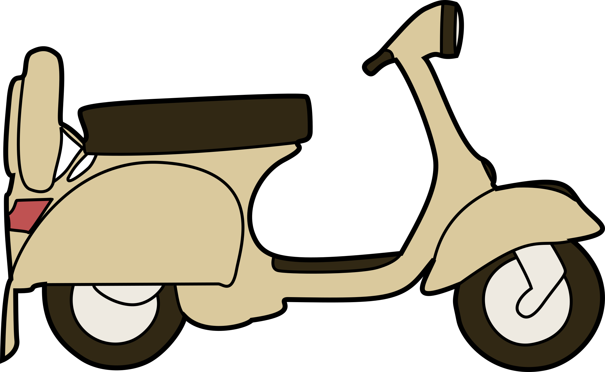 Classic Vintage Scooter Illustration