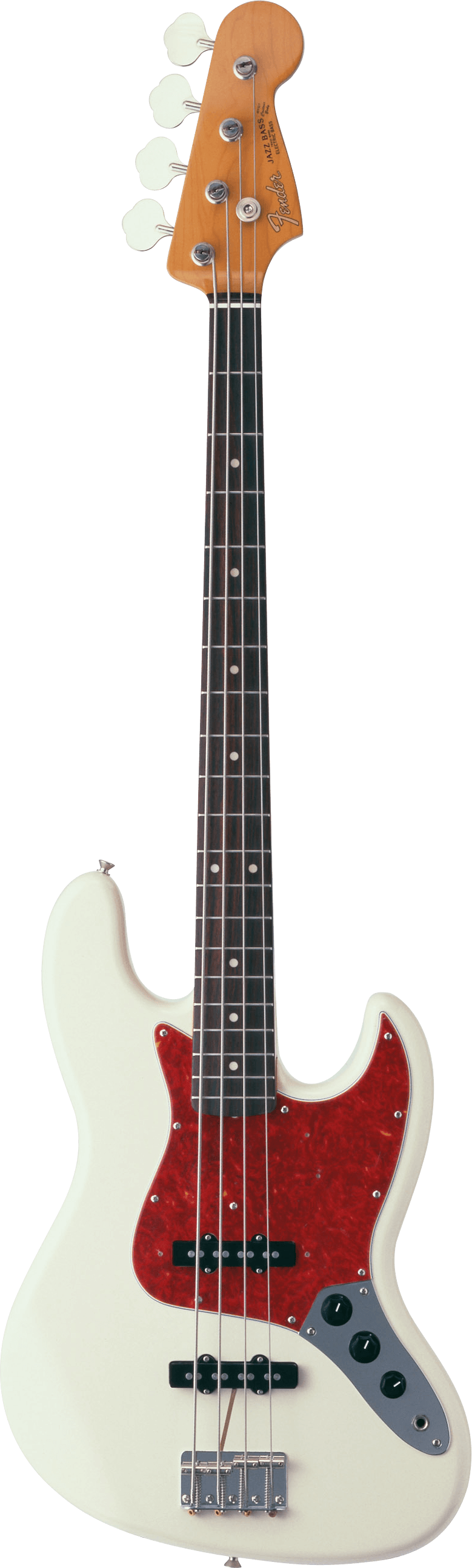 Classic White Electric Bass Guitar