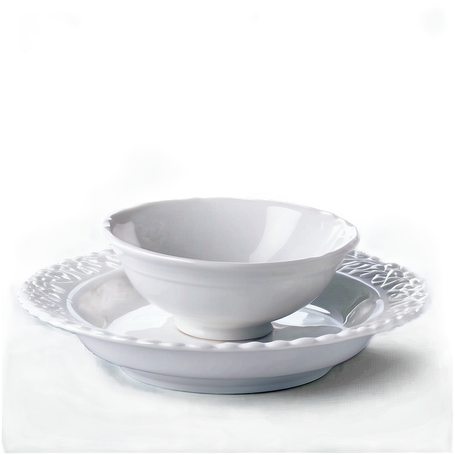 Classic White Porcelain Dishes Png 06202024