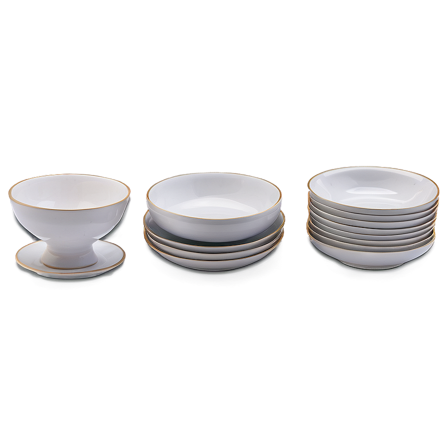 Classic White Porcelain Dishes Png Nqa5