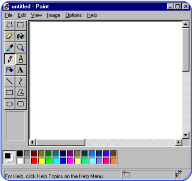 Classic Windows Paint Program