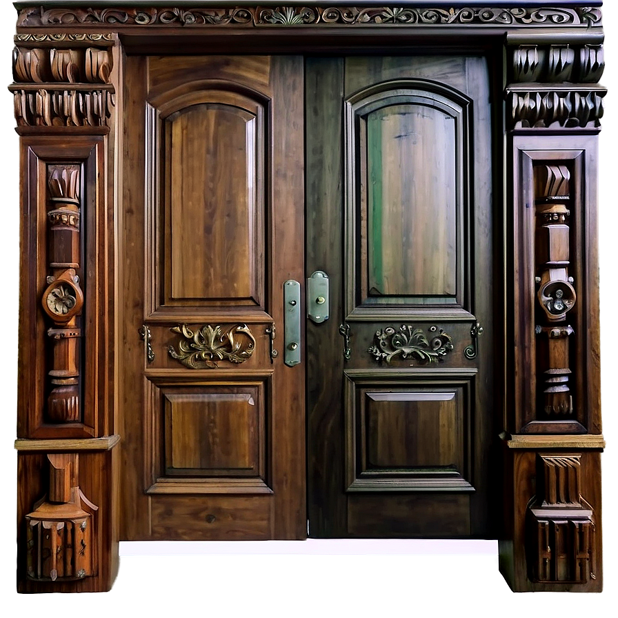 Classic Wooden Door Design Png 84