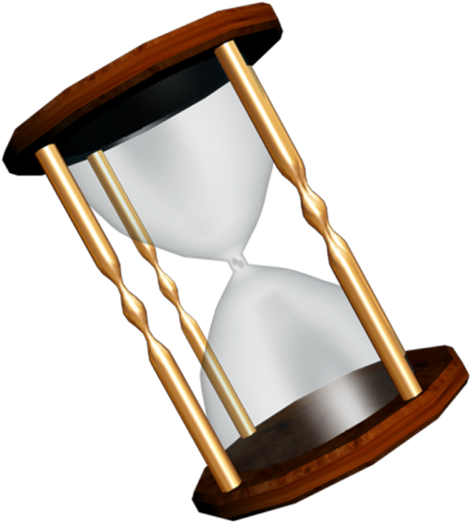 Classic Wooden Hourglass3 D Render