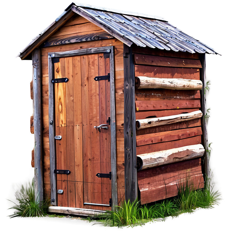 Classic Wooden Outhouse Png 57