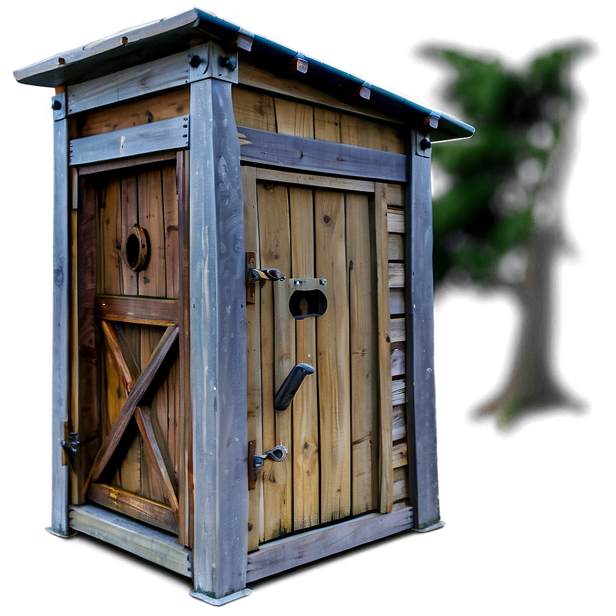 Classic Wooden Outhouse Png Tpk