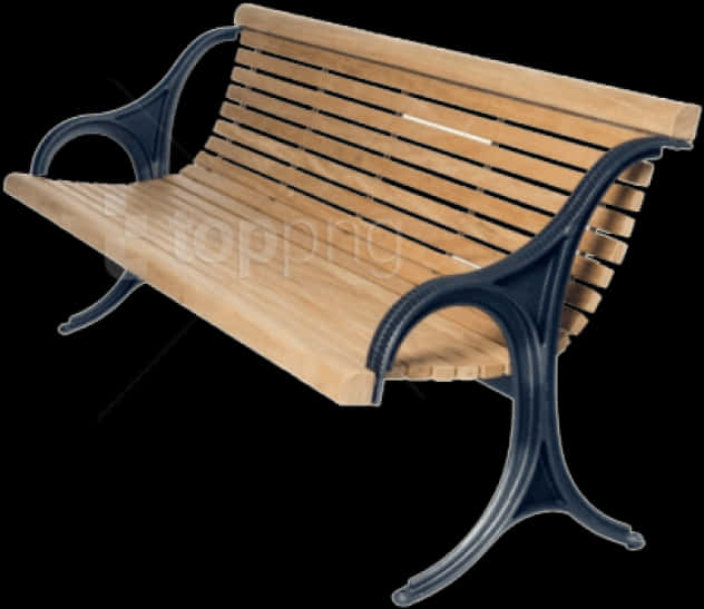 Classic Wooden Park Bench Design